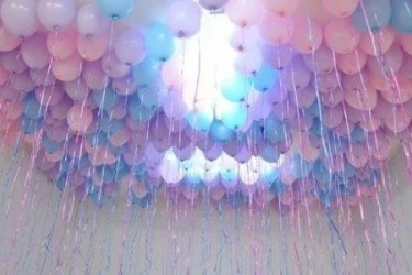 Шары под потолок «Нежные тона» к 1 сентября и на выпускной